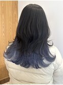 グレージュ×インナーカラー