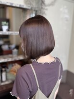 ヘアーメイク アチャ(hair make accha)&nbsp;首元スッキリ！ボブ/くびれボブ/アプリコットオレンジ