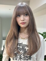 サンク 原宿 表参道(cinq)&nbsp;ダメージレスなブリーチカラーで作るグレージュカラー