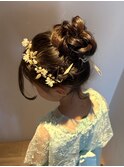 発表会　お団子　ヘアセット　辻堂