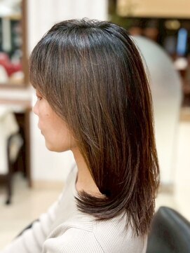 ヘアークリアー 春日部 ミセス ナチュラルウィービング×レイヤースタイル