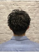 ツーブロマッシュショート×メンズパーマ