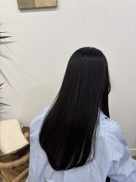 エヌヨンブンノイチ 茅ヶ崎(n1/4) 20代30代40代重めロング顔まわりレイヤー小顔カット大人前髪あり