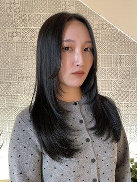 ピークアブー アヴェダ アトレ恵比寿(PEEK-A-BOO AVEDA) ◇顔まわりレイヤー/レイヤーカット/黒髪/ワンカール/時短