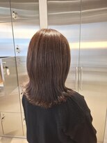 オーガニック リブ 川越(organic+live)&nbsp;冬◎ココアベージュのシースルーバングで韓国風美人