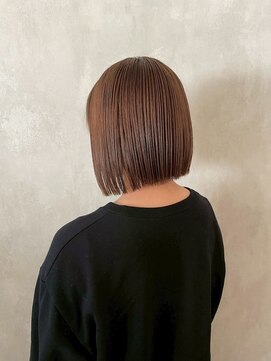 髪質改善/顔周りレイヤーカット/グレージュ[千葉/千葉駅]