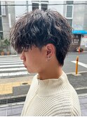 マッシュヘア/波巻きパーマ/men's/スパイラルパーマ