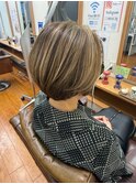 脱白髪ぼかしショート