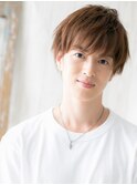 ハイトーンカラー学生カジュアル短髪メンズショートa北浦和
