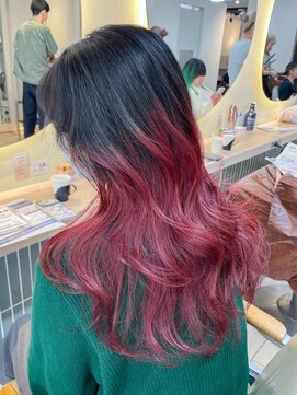 テトラ バイ ネオリーブ 横浜西口店(tetra by neolive) グラデーションカラーレイヤーカットブリーチ横浜駅N