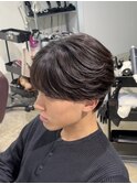 シースルーマッシュ フェザーパーマ