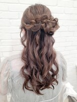 セット バイ エムビューティー(Set by M.beauty)&nbsp;くるみちゃんヘア渋谷ヘアセットハーフアップ表参道ヘアメイク