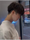men's/メンズ波巻きスパイラルパーマ/ナチュラルツーブロック