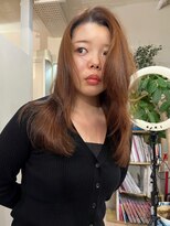 ニルバ(niLva) ブリーチなし透明感外国人風オレンジカラー