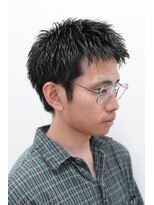 モリゲン フェローシップ レグ(MORIGEN fellowship REGU) メンズカット黒髪スパイキーショート0803