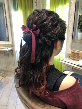 ネオリーブシェリエ 浅草店(Neolive cherie) ゆるふわハーフアップ