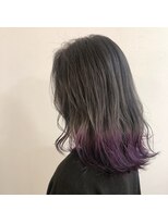 ネイヴィル(navile)&nbsp;バイオレット×裾カラー