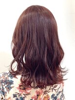 ネオリーブアオバ 高田馬場店(Neolive aoba)&nbsp;パープルカラーのふわミディスタイル