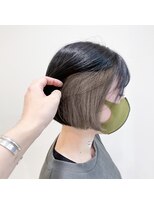 アッシュ 二子玉川店(Ash)&nbsp;インナーカラー×スモークベージュ　ブリーチ2回~