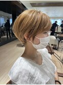 【小鳥居】大人可愛い艶カラーショートボブ30代40代50代