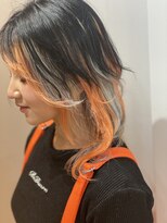 ロア 福岡天神本店(LORE)&nbsp;インナーカラー/ケアブリーチ/ハイトーン/ブリーチ /派手髪