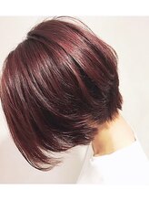 リボロ(Rivoro) 前下がりハンサムショート_ラズベリーピンク