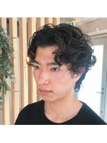 アクセヘアー 町田(acce hair)&nbsp;メンズくりくりパーマスタイル