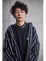 クレスト 近江八幡店(CREST)&nbsp;マッシュツーブロックメンズパーママッシュウルフメンズカット