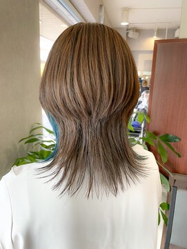 ブルー(blue) ＃イメチェンウルフ＃ダークアッシュ＃ベージュカラー
