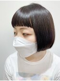大人かわいいラウンドボブ