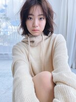 フィルムス 田町芝浦(FILMS) ブリーチハイトーンホワイトグレージュダブルカラーボブ/田町
