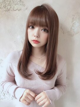 プアメリア 名古屋(Puamelia) 艶髪！ブリーチなしダブルカラー☆レイヤーロング[名古屋]