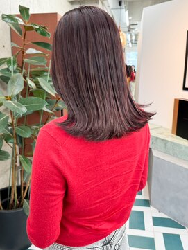 ノエ(noe) ぷつっとロブ×ピンクラベンダー