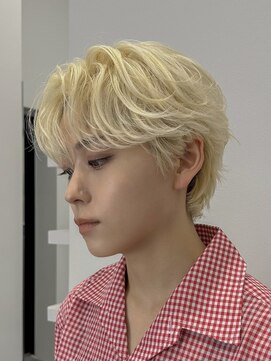 オーシャントーキョーオーバー 渋谷(OCEAN TOKYO OVER) 韓国マッシュセンターパートダウンパーマニュアンスパーマウルフ