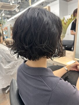 サロンドジョー(salon de joe) スパイラルパーマショートボブパーマゆるふわ 奥東 巧真