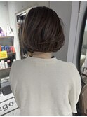 白髪ぼかしハイライトまとまるボブ 30代40代【広尾/恵比寿】濱口