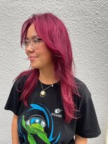 ヴァージ(Verge)&nbsp;レイヤーカット/ウェーブパーマ/前髪/こなれミディ[代官山駅]