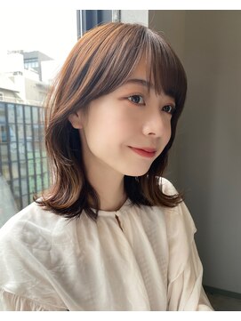 エマ ギンザ(EMMA GINZA) 大人可愛いくびれミディアム♪ 簡単スタイリング 30代40代
