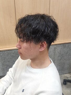 ニアウ 高崎店(Niau) メンズマッシュツイストスパイラルパーマ群馬高崎眉毛韓国