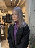 【三谷大樹】シルバーグレージュ/ハイトーン/ダブルカラー
