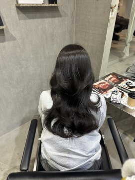 ラック(LUCK) ダークグレー/船橋/くすみベージュ/細めハイライト