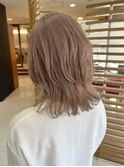 【脱白髪染め大人のハイライトカラー】グレージュブラウン