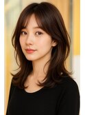 ３０代レイヤーカット.髪質改善カラー.艶髪ブラウン