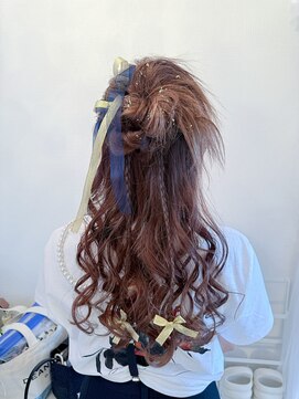 リムネ(RIMUNE) ハーフアップ/カチモリ/韓国風ヘアアレンジ/三つ編み