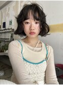 ゆるふわパーマボブ