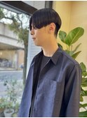 メンズカット センターパート×ツーブロック20代30代40代