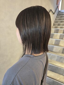 ヴィサージュメゾン(VISAGE maison) 伸ばしかけボブ×セピアブラウン