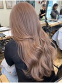 韓国レイヤー×ミルクティーベージュ×表参道×原宿×ハイトーン