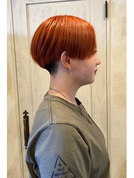 ヘアーリゾートガーデン 南林間店(Hair Resort Garden) マンダリン色のハンサムショート