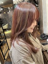 リノ カルバリ(Lino Calbari)&nbsp;ハイ&ローMIX～ピンクブラウン